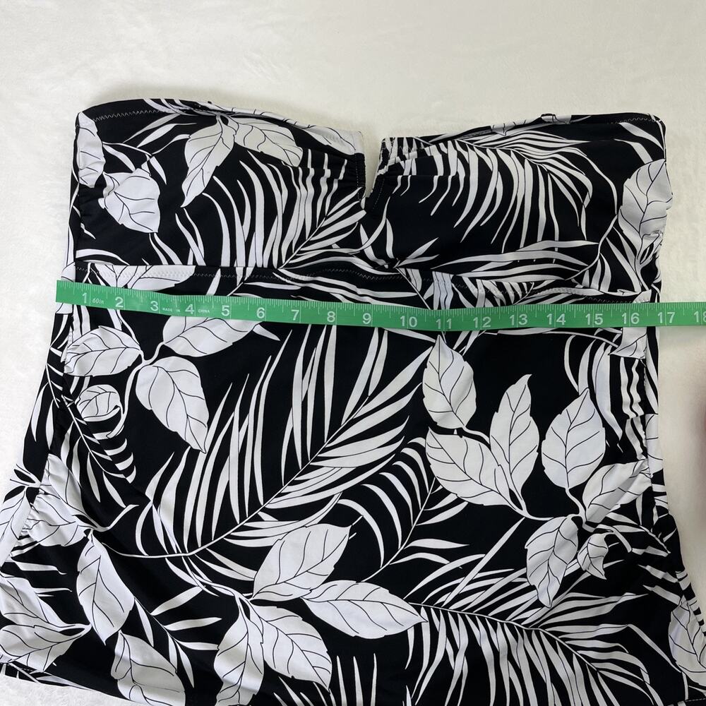 LANDS' END Womens Bandeau Wireless Convertible Strap Bathing Suit Top Sz. 16 FS - Picture 4 of 8